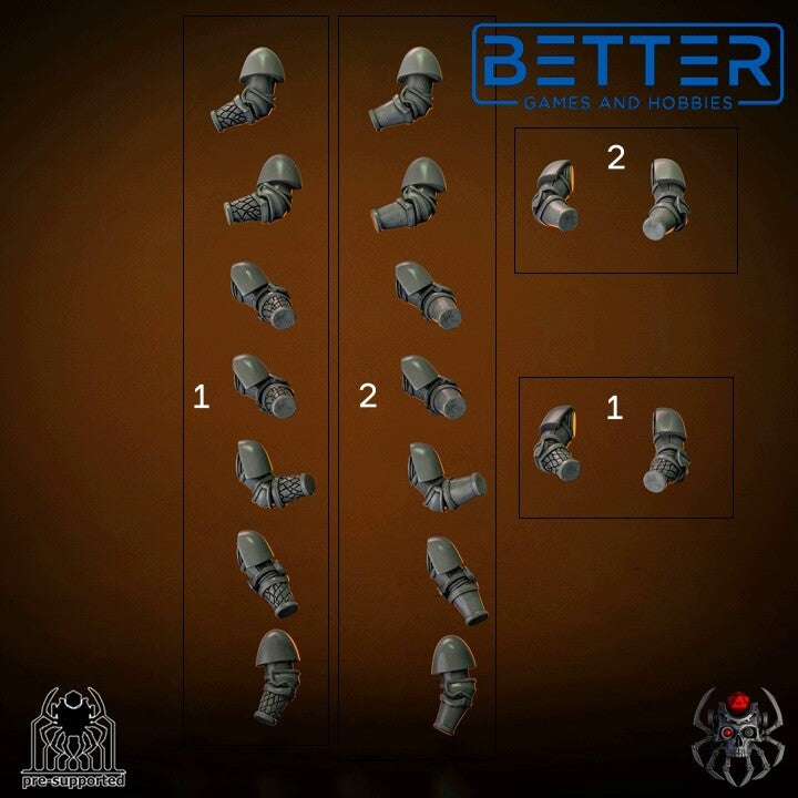 Arms 2, Flame Lizards - Battle Squad. Conversion parts for sci-fi wargaming, 2nd born marine