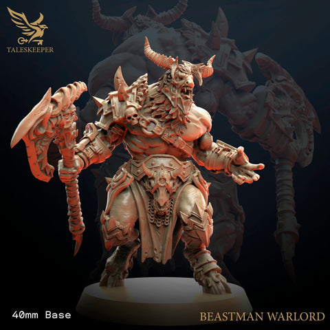 Beastmen Warlord - Tales Keeper Miniatures