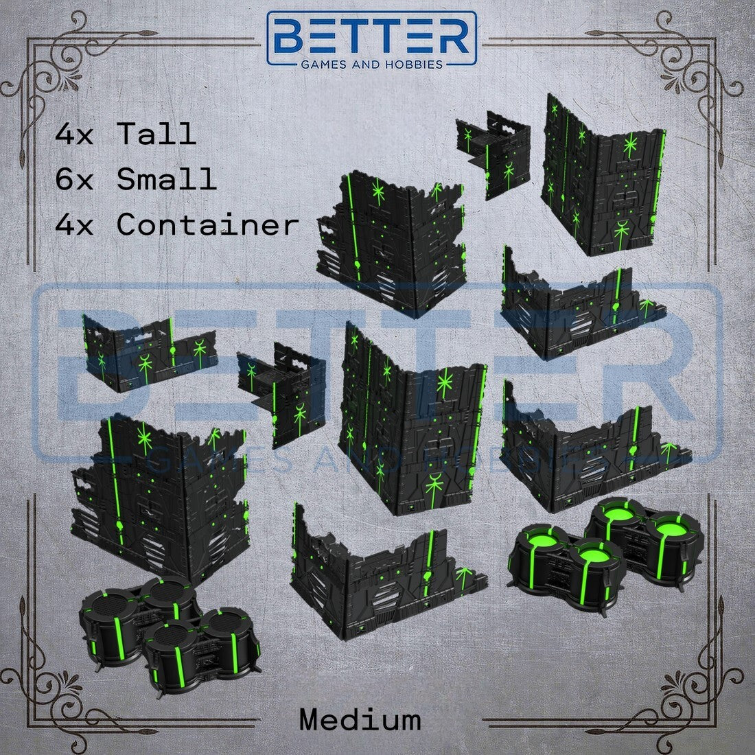 Necromations - Dual Color, Foldable, WTC Competitive Tabletop Terrain