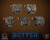 Chests, Flame Lizards - Blade Masters Conversion parts for sci-fi wargaming, 2nd born marine