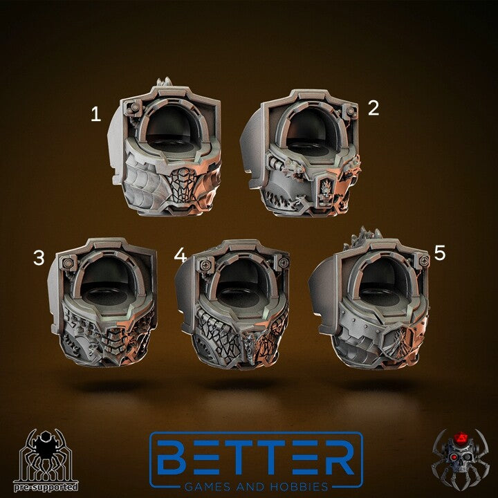 Big Chests, Flame Lizards Conversion parts for sci-fi wargames, Termi