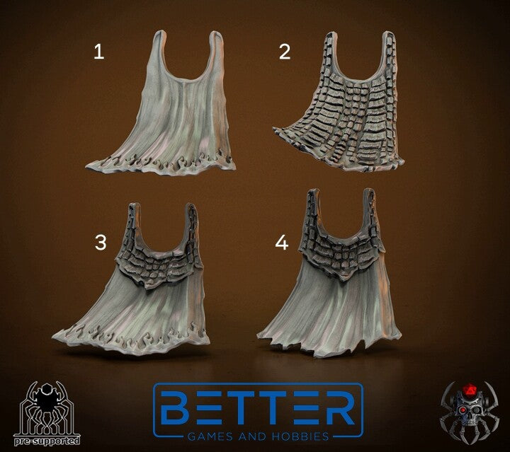 Cloaks, Flame Lizards - Blade Masters Conversion parts for sci-fi wargaming, 2nd born marine