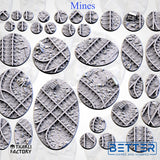 Mines- Themed Bases and Toppers for sci-fi & fantasy wargaming