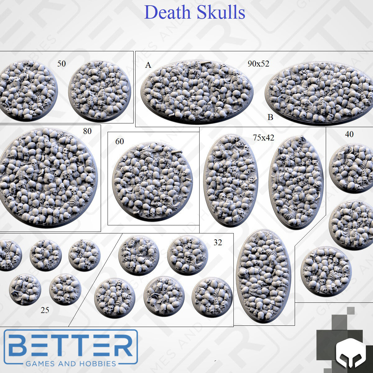 Death Skulls - Themed Bases and Toppers for sci-fi & fantasy wargaming