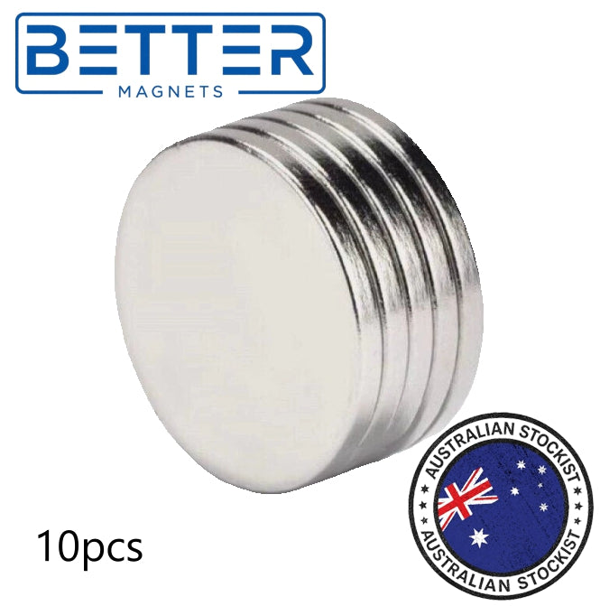15mm, Disc, Rare Earth, Neodymium Magnets, 10pcs