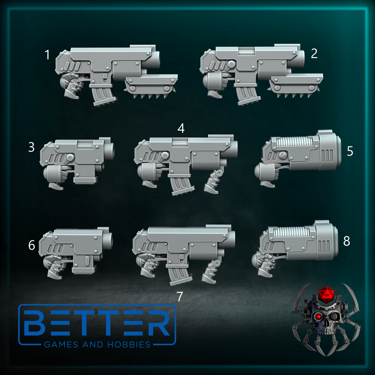 Melee Weapons, Sons of the Storm - Wolf Riders. Conversion parts for sci-fi wargaming, 2nd born marine