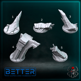 Jump Bases, Sons of the Storm - Flying Hunters. 32mm base toppers for sci-fi wargaming