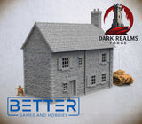 Overlord 1944, Building 2 - 32, 28, 15 and 10mm Scale, for Fantasy, Historical terrain RPG