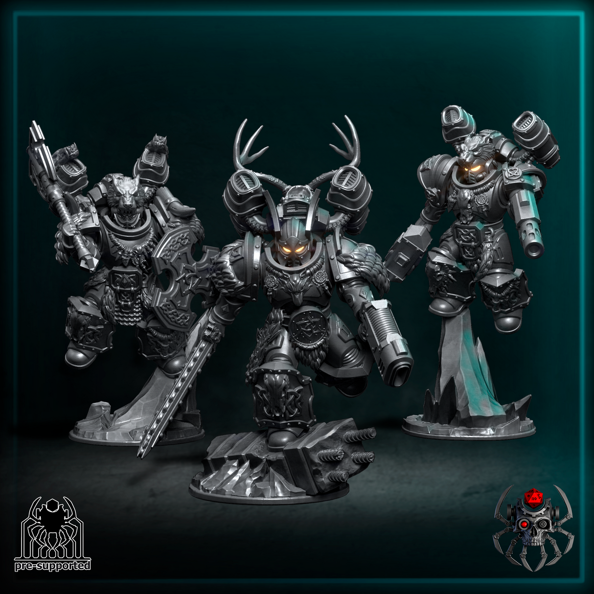 Jetpacks, Sons of the Storm - Flying Hunters. Conversion parts for sci-fi wargaming, 2nd born marine