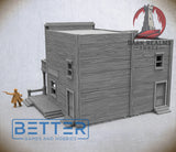 Frontier Town, Building 5 - 28, 15 and 10mm Scale, for Fantasy, Historical terrain RPG