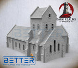 Overlord 1944, Church - 32, 28, 15 and 10mm Scale, for Fantasy, Historical terrain RPG