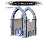 Majestic Ruins (32, 28, 15 & 10mm Scale) tabletop wargaming terrain