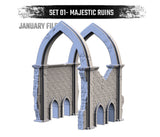 Majestic Ruins (32, 28, 15 & 10mm Scale) tabletop wargaming terrain