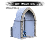 Majestic Ruins (32, 28, 15 & 10mm Scale) tabletop wargaming terrain