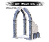 Majestic Ruins (32, 28, 15 & 10mm Scale) tabletop wargaming terrain