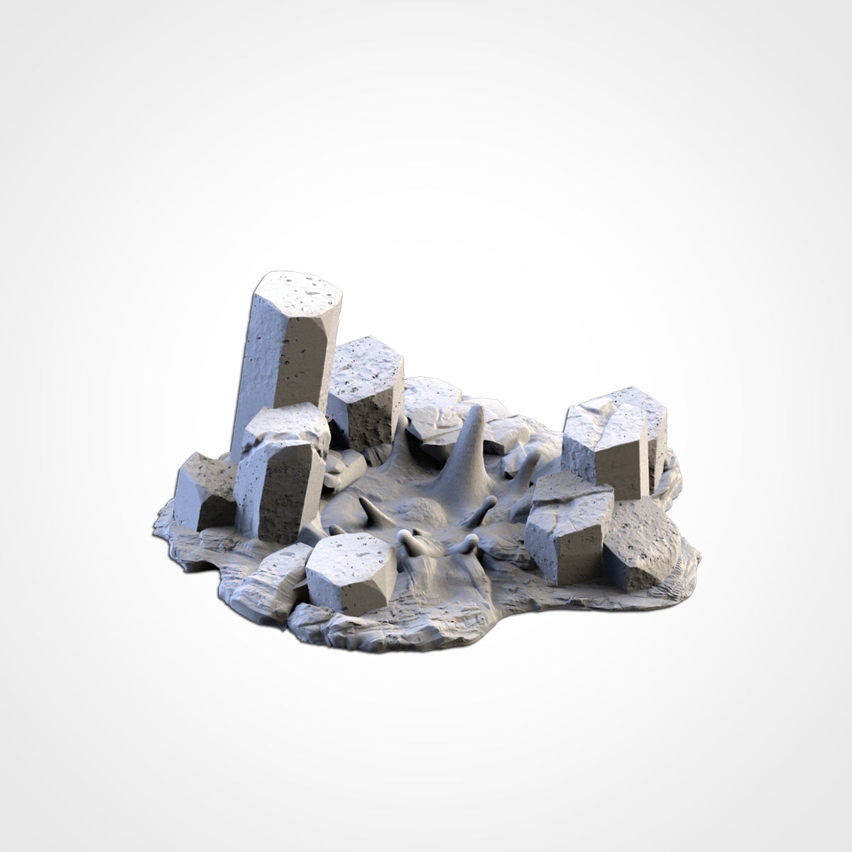 Basaltic Volcanoes (32, 28, 15 & 10mm Scale) Tabletop wargaming terrain