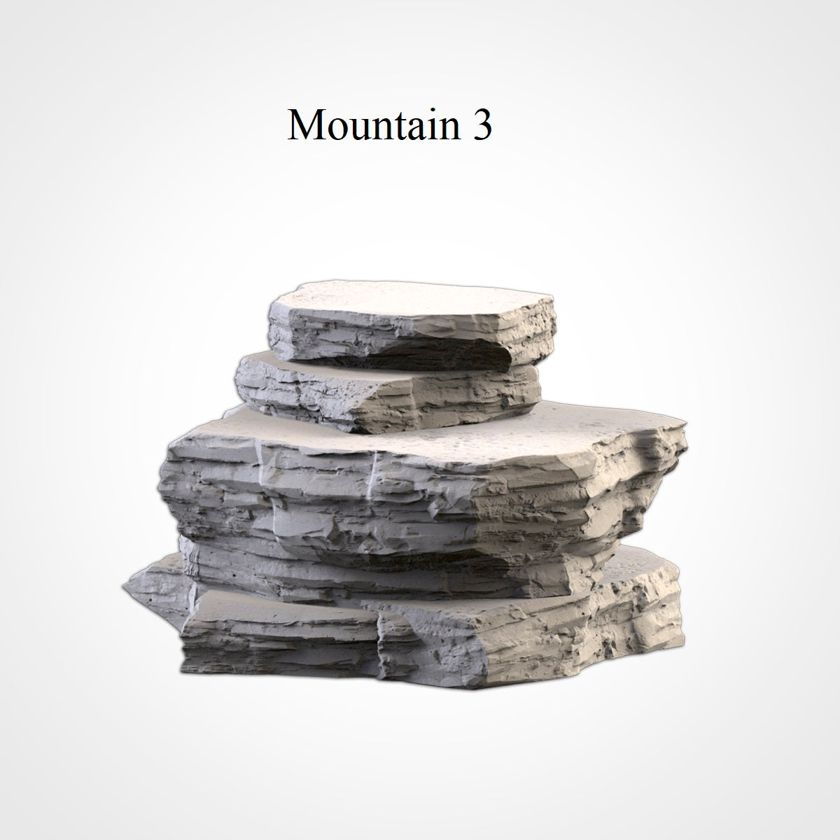 Desert Mountains 2, (32, 28, 15 & 10mm Scale) 3d printed terrain. Fantasy Sci-fi and Historical wargames, RPG