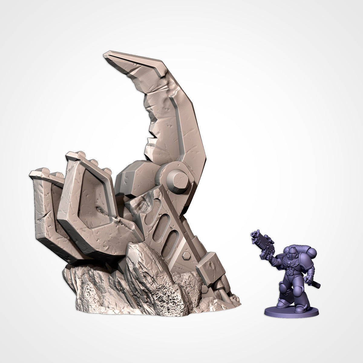 Orc Monuments (32, 28, 15 & 10mm Scale) tabletop wargaming terrain