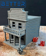 Frontier Town, Building 4 - 32, 28, 15 and 10mm Scale, for Fantasy, Historical terrain RPG