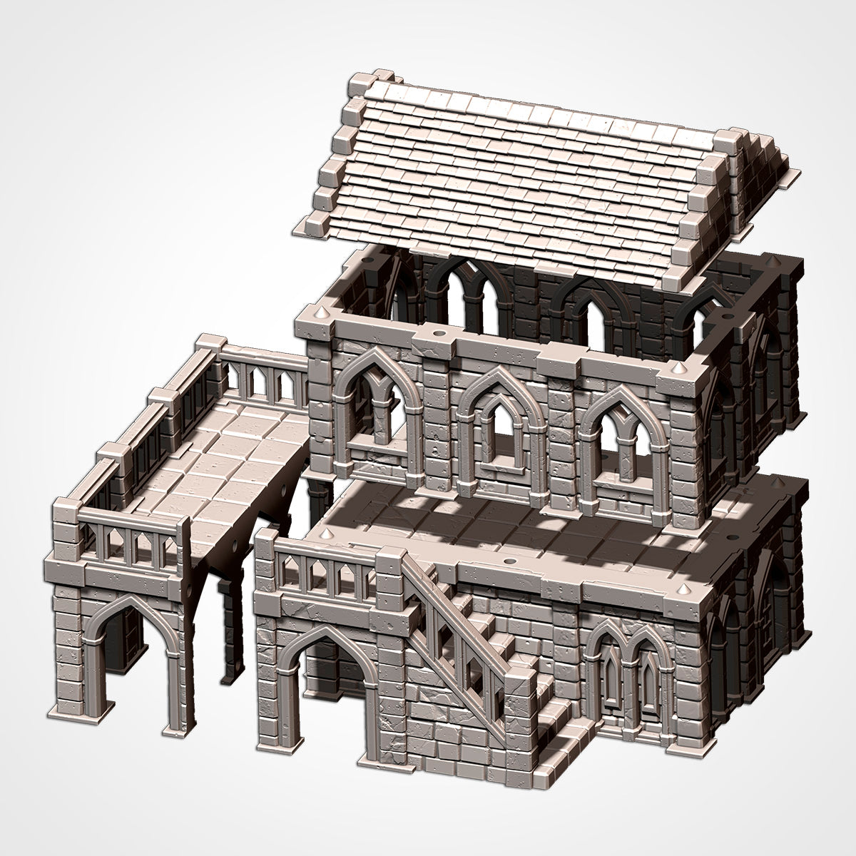 Middle Earth Town (32,28,15 & 10mm Scale) Fantasy Terrain for RPG, D&D