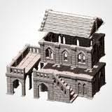 Middle Earth Town (32,28,15 & 10mm Scale) Fantasy Terrain for RPG, D&D