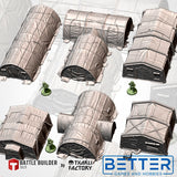 Military Barracks (32, 28, 15 & 10mm Scale) tabletop wargaming terrain