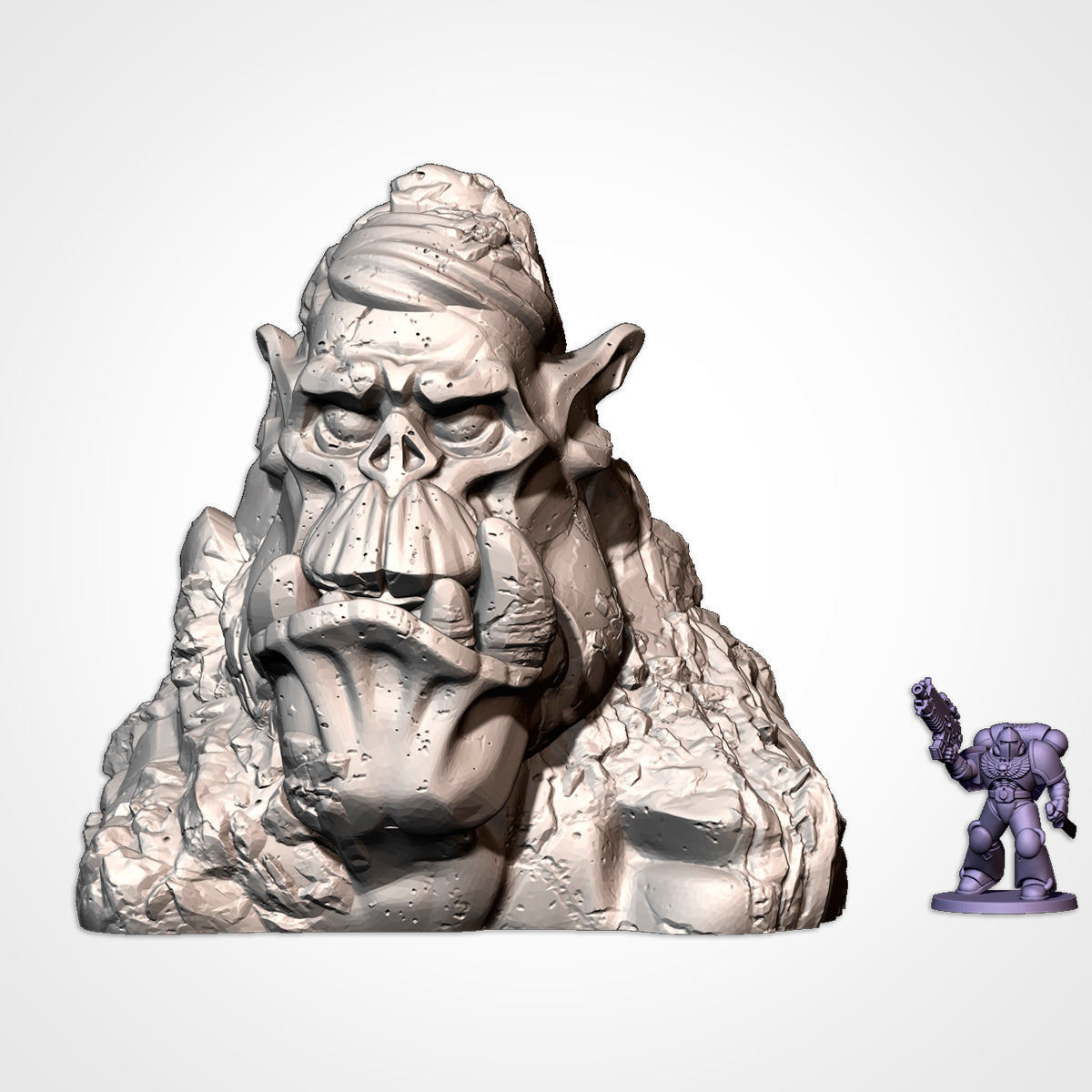 Ork Monuments 2 (32, 28, 15 & 10mm Scale) tabletop wargaming terrain