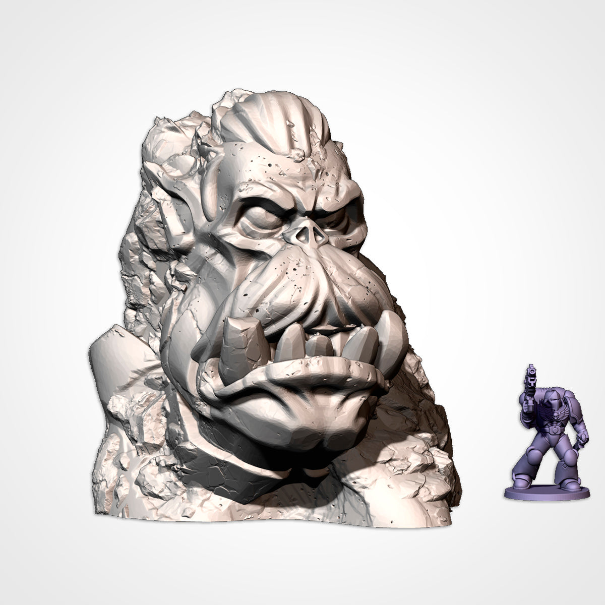 Ork Monuments 2 (32, 28, 15 & 10mm Scale) tabletop wargaming terrain