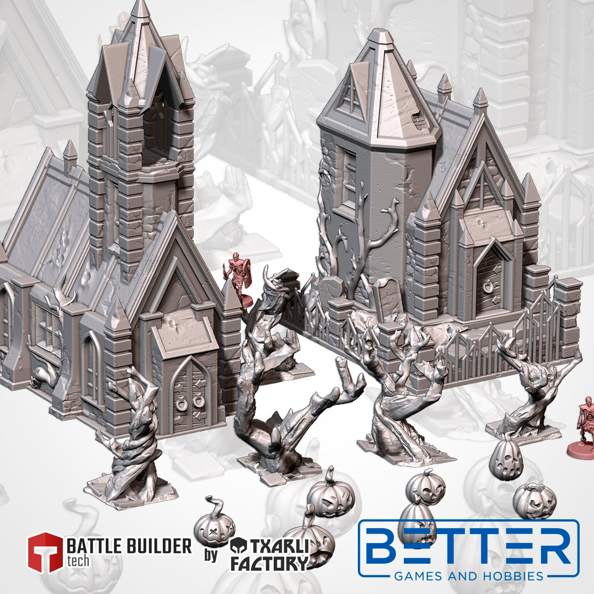 Night of the Living Dead, 3d printed Terrain Scenery for Tabletop Wargaming, RPG.