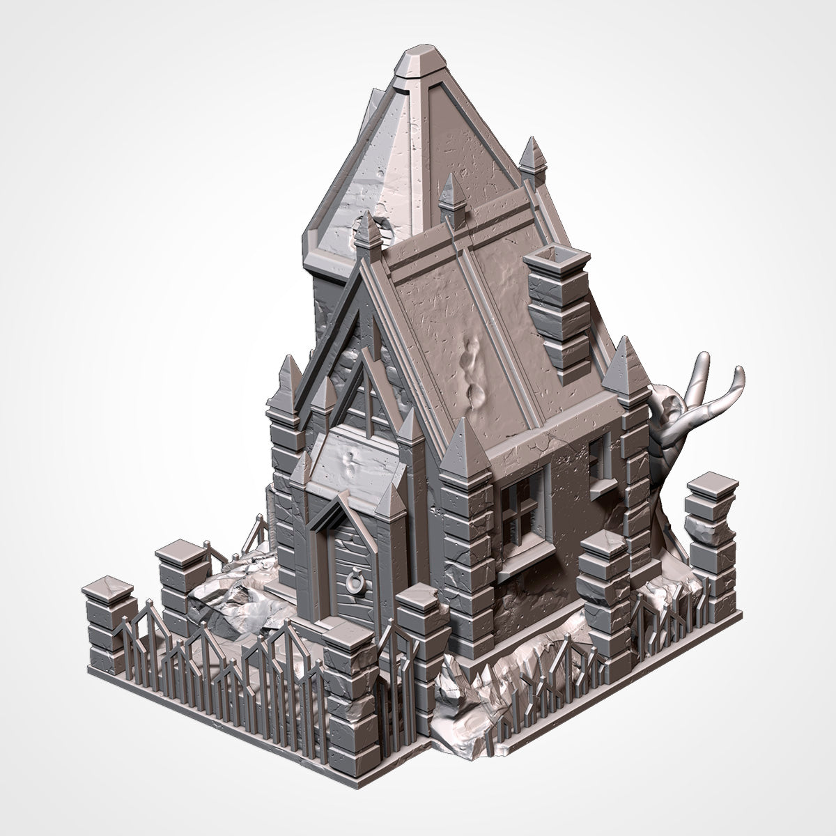 Night of the Living Dead, 3d printed Terrain Scenery for Tabletop Wargaming, RPG.