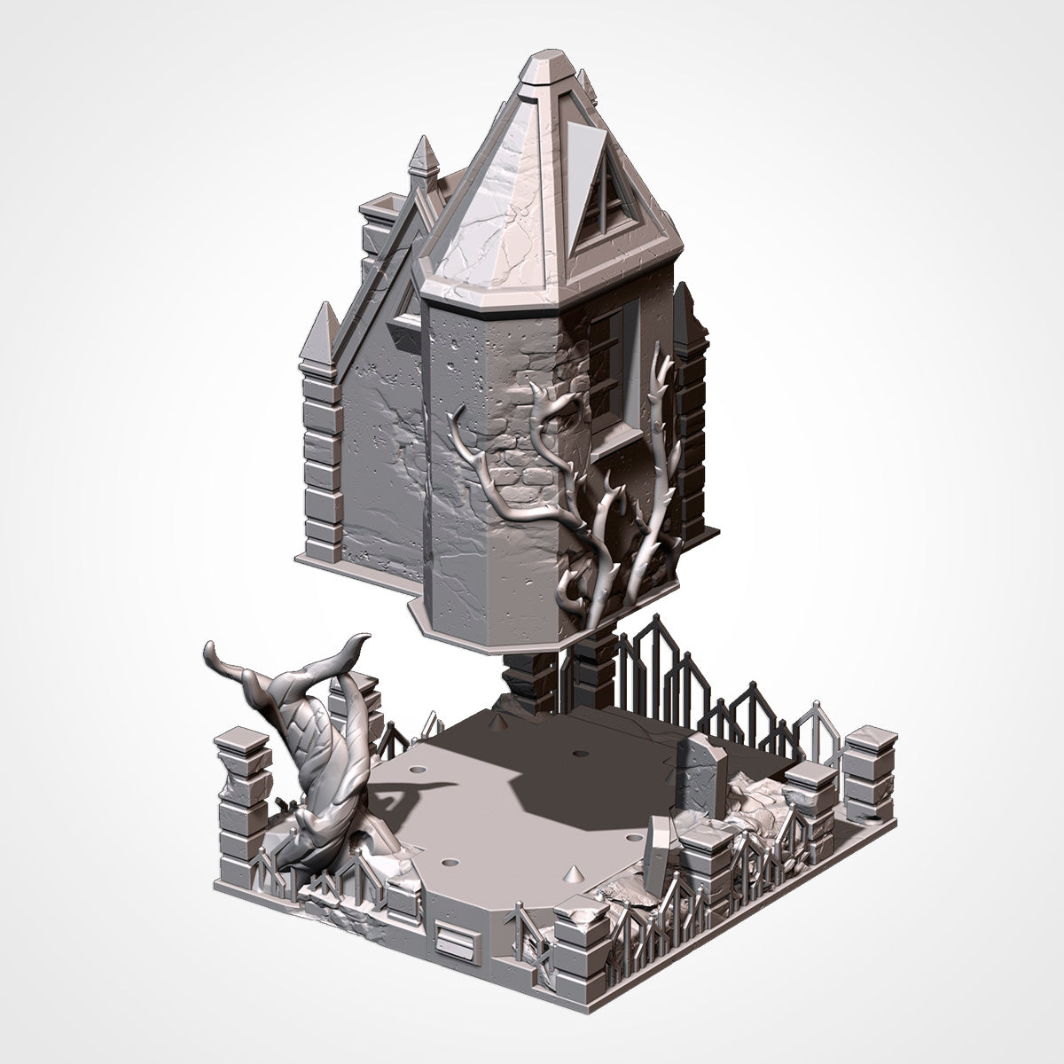 Night of the Living Dead, 3d printed Terrain Scenery for Tabletop Wargaming, RPG.