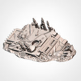 Crashed Infernal Tanks (32, 28 & 10mm Scale) tabletop wargaming terrain