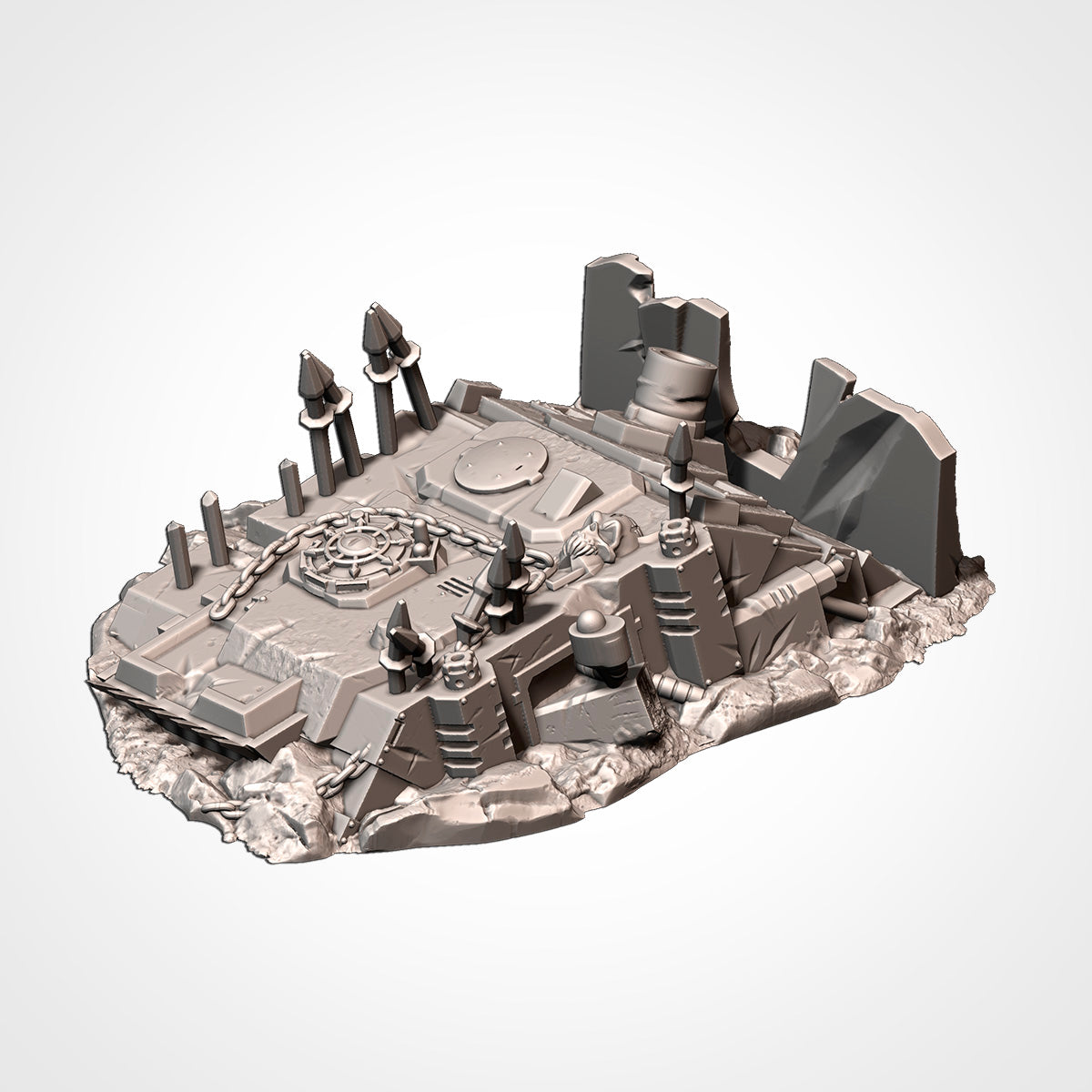 Crashed Infernal Tanks (32, 28 & 10mm Scale) tabletop wargaming terrain