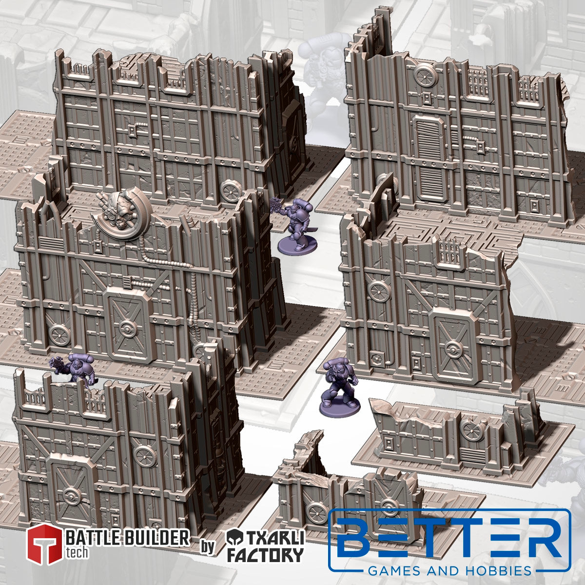 Industrial Ruins - G-W compatible competitive tabletop terrain