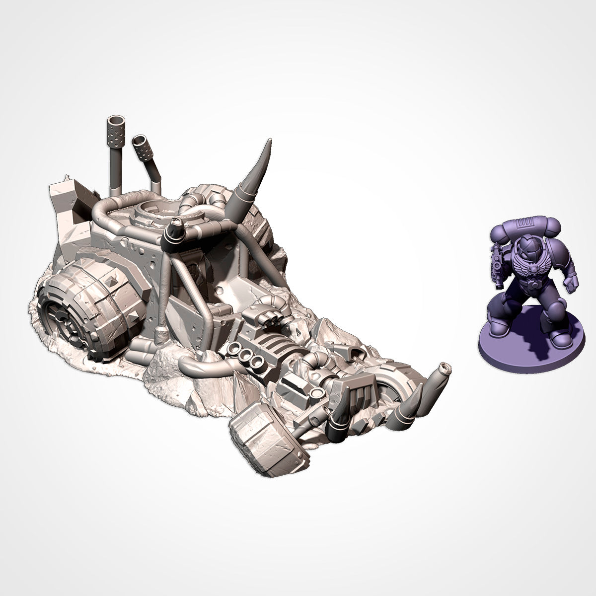 Orc Buggies. 32, 28, 15 & 10mm Scale tabletop wargaming terrain