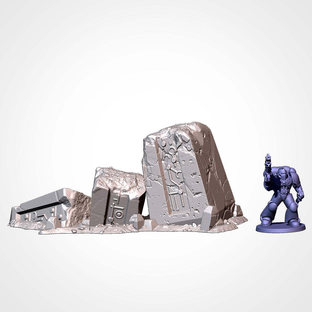 Xenos Monoliths (32, 28, 15 & 10mm Scale) Sci-fi tabletop wargaming terrain