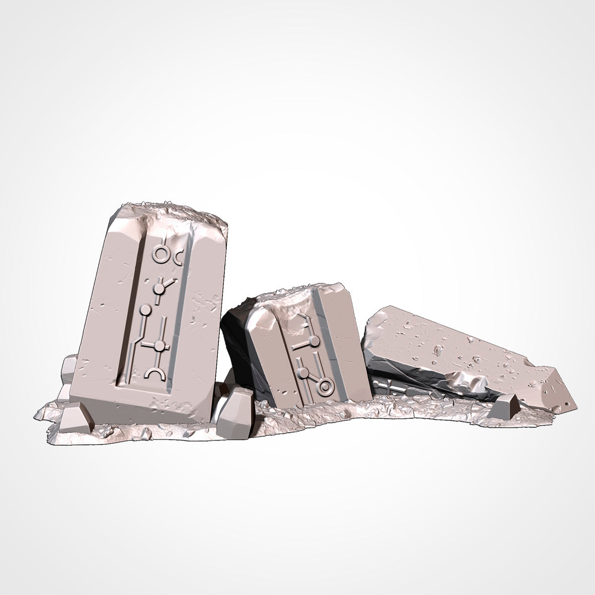 Xenos Monoliths (32, 28, 15 & 10mm Scale) Sci-fi tabletop wargaming terrain