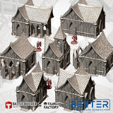 Wood Elf Village (32, 28, 15 & 10mm Scale) tabletop wargaming terrain