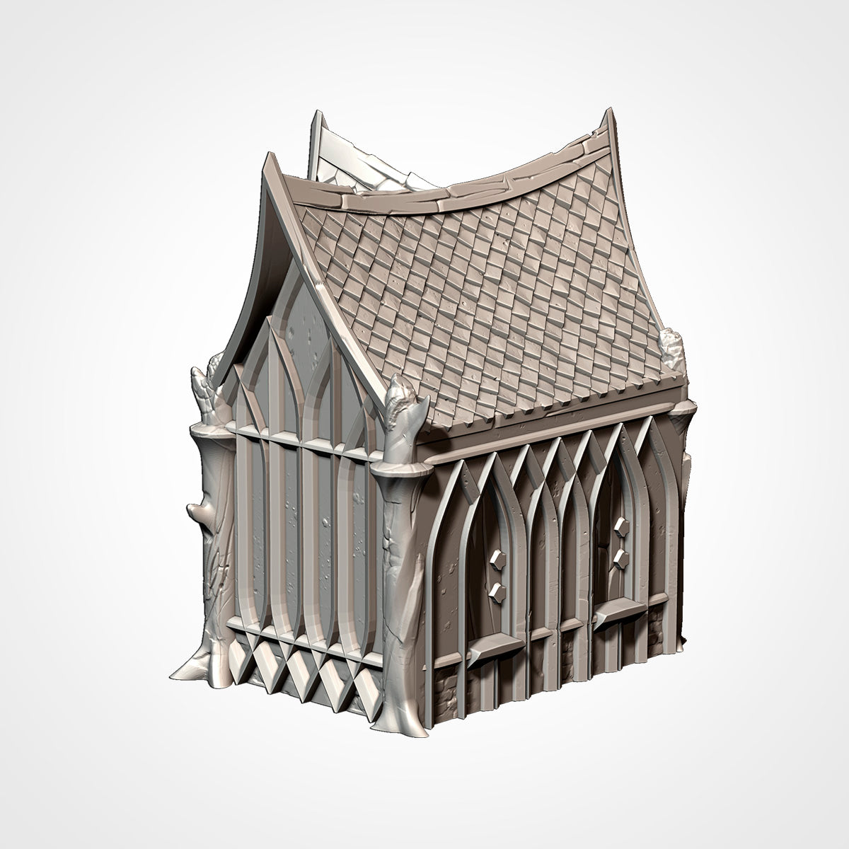 Wood Elf Village (32, 28, 15 & 10mm Scale) tabletop wargaming terrain