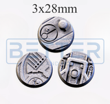 Cyber Hex - Themed Bases and Toppers for sci-fi & fantasy wargaming