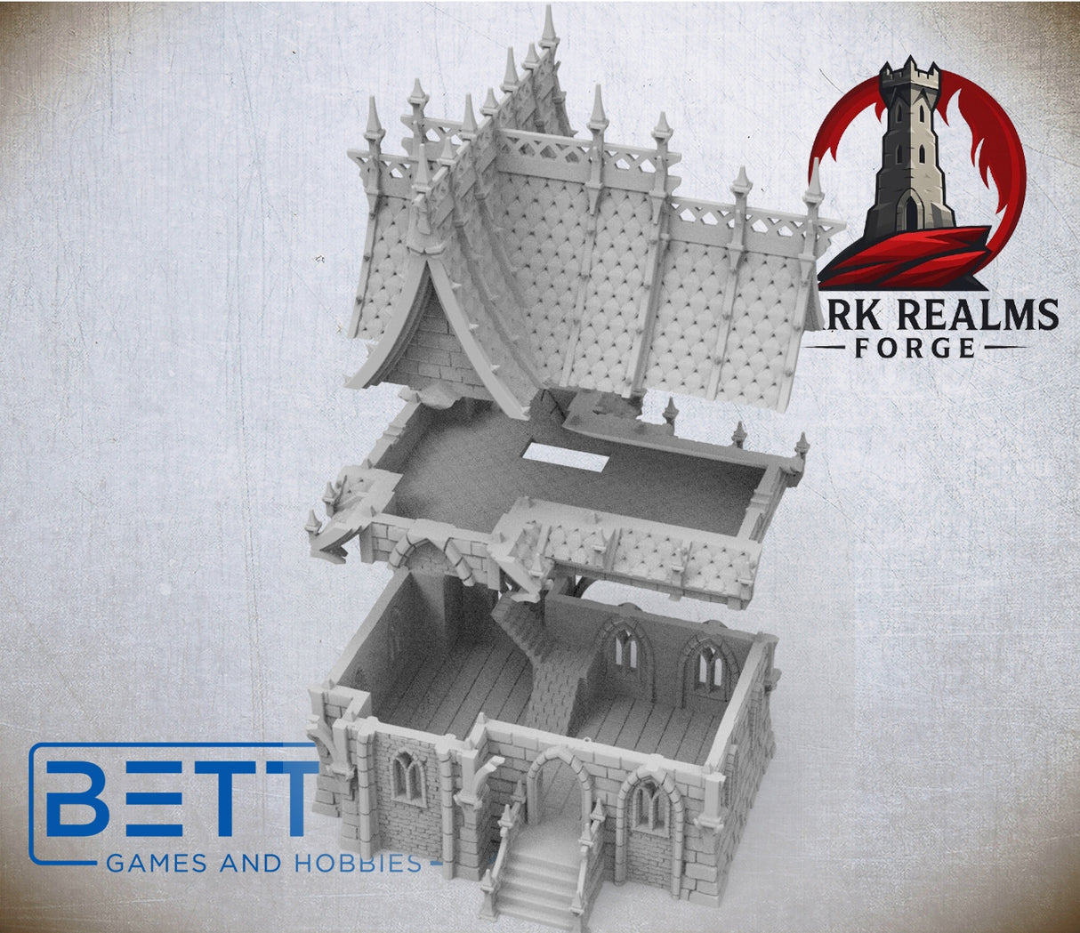 Blackthorn Keep, Building 3 - 28, 15 & 10mm scale for Fantasy, Dark Elven terrain RPG