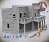 Frontier Town, Building 5 - 28, 15 and 10mm Scale, for Fantasy, Historical terrain RPG