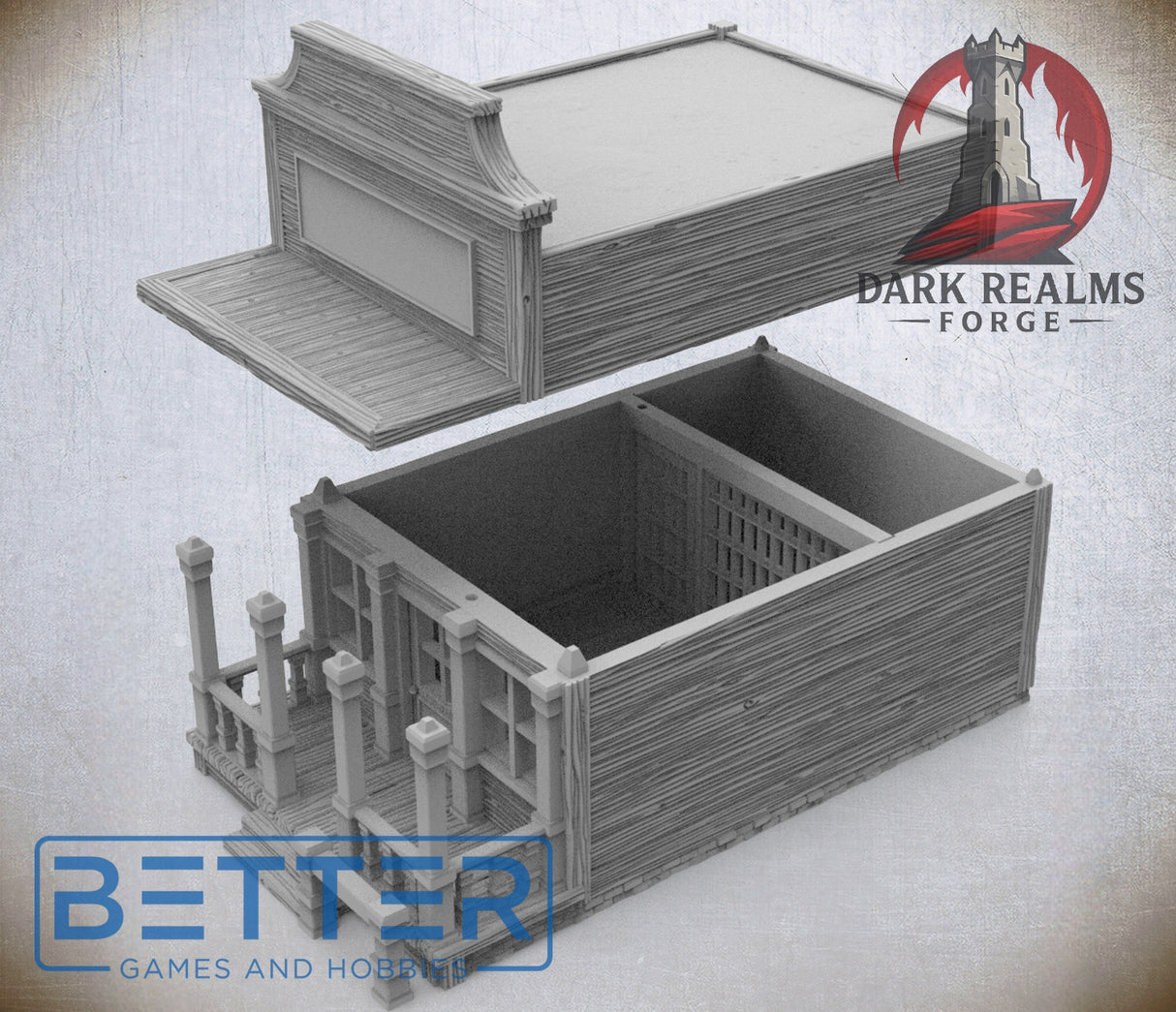 Frontier Town, Sherifs Office - 28, 15 and 10mm Scale, for Fantasy, Historical terrain RPG