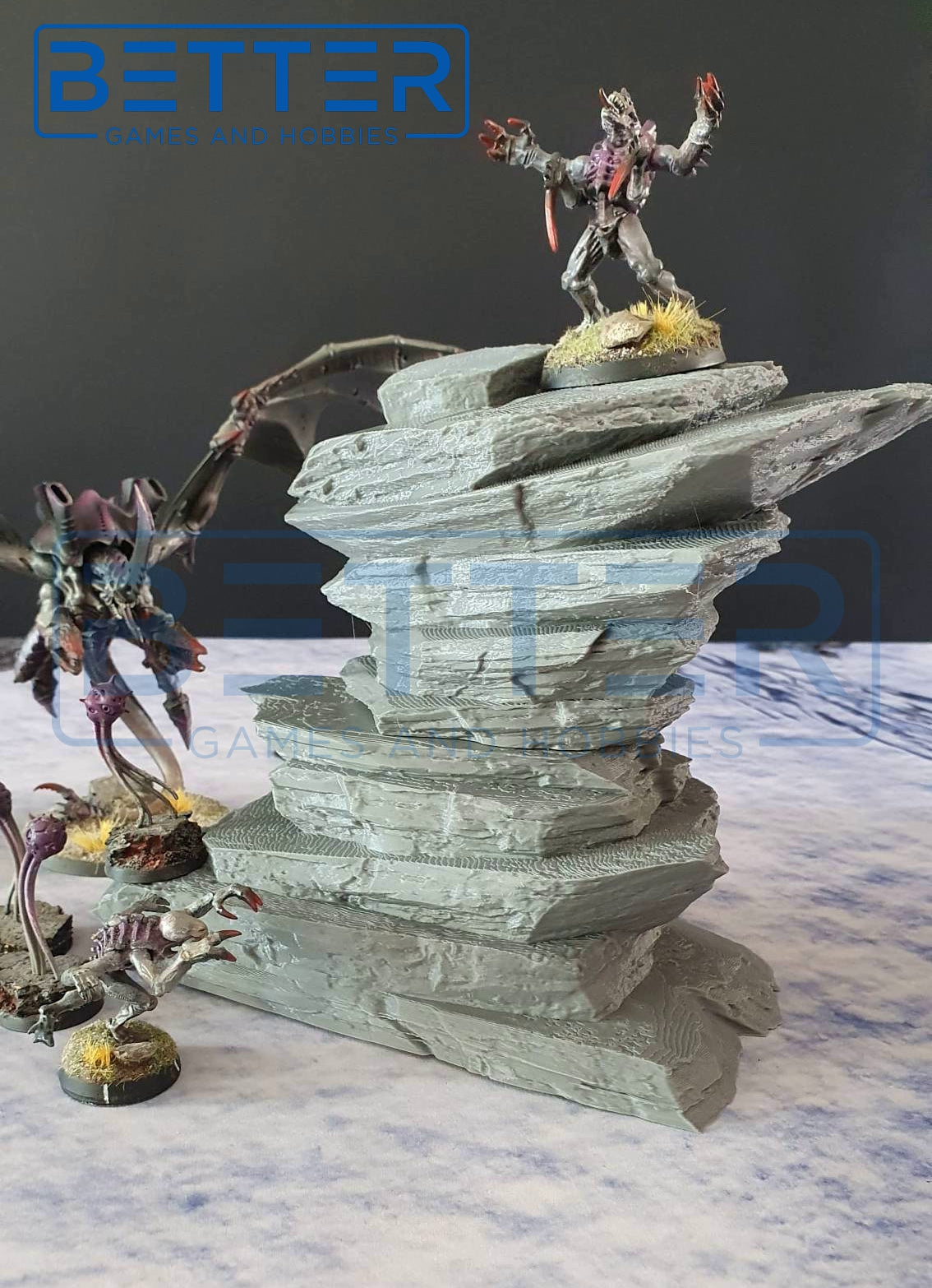 Desert Mountains 2, (32, 28, 15 & 10mm Scale) 3d printed terrain. Fantasy Sci-fi and Historical wargames, RPG