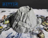 Volcanoes (32, 28, 15 & 10mm Scale) tabletop wargaming terrain