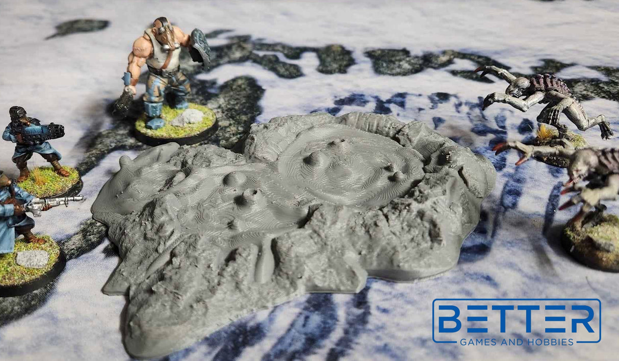 Volcanoes (32, 28, 15 & 10mm Scale) tabletop wargaming terrain