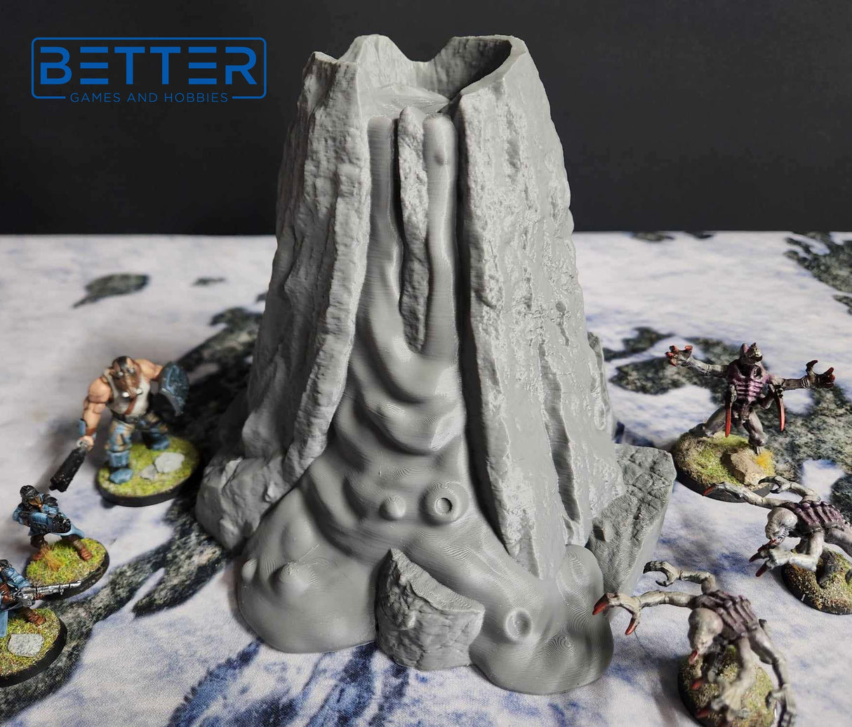 Volcanoes (32, 28, 15 & 10mm Scale) tabletop wargaming terrain