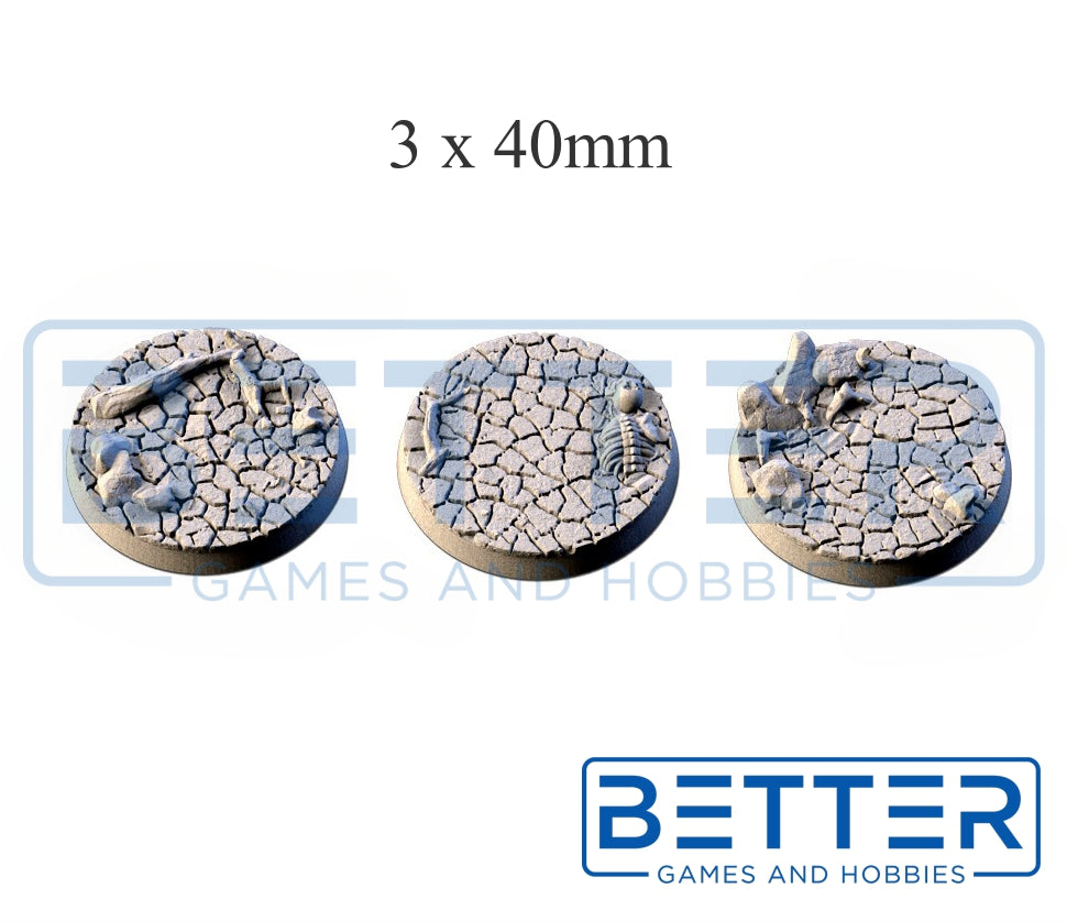 Cracked Desert - Themed Bases and Toppers for sci-fi & fantasy wargaming