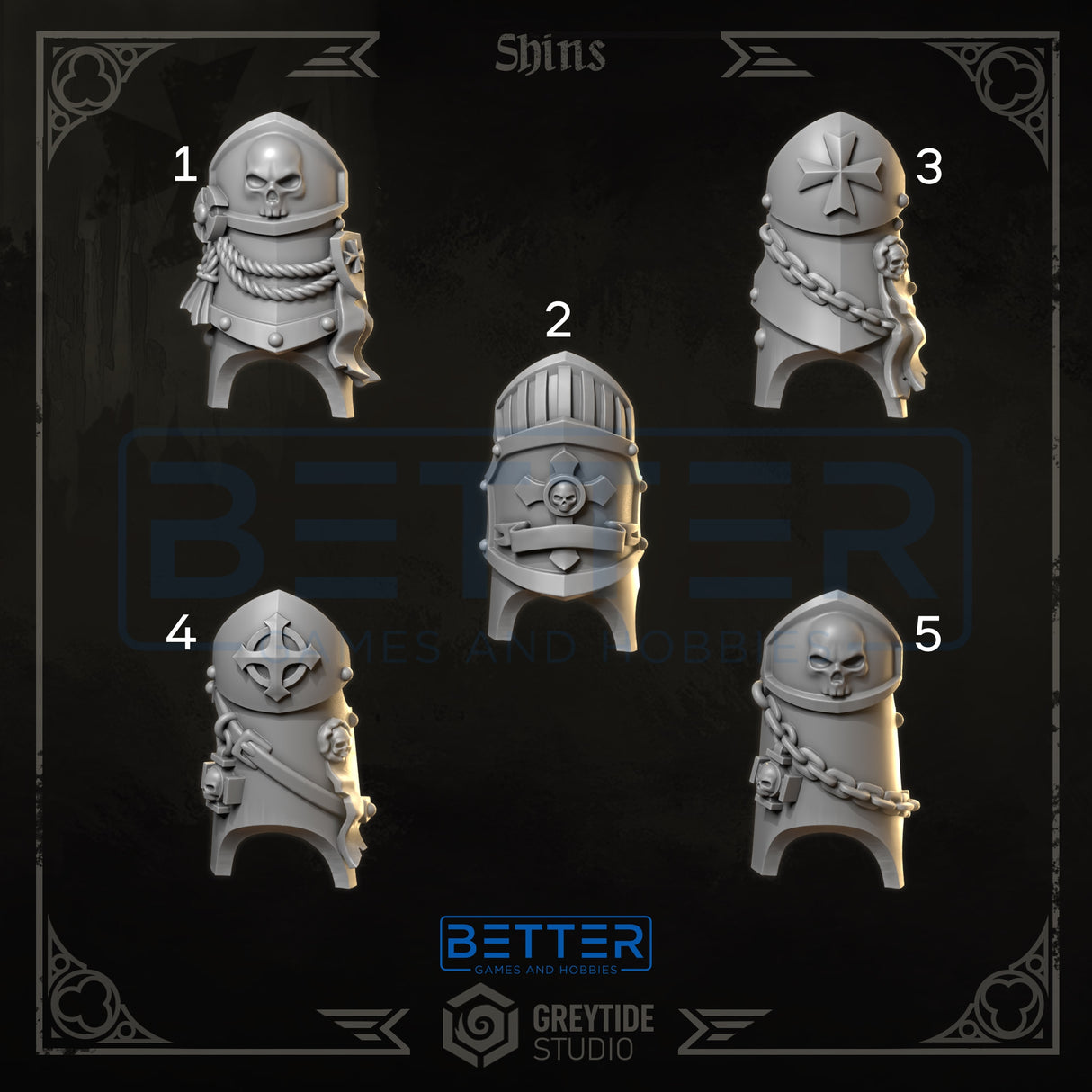 Shin guards Termi Pack - Eternal Pilgrims. Conversion parts suitable for New Termi's