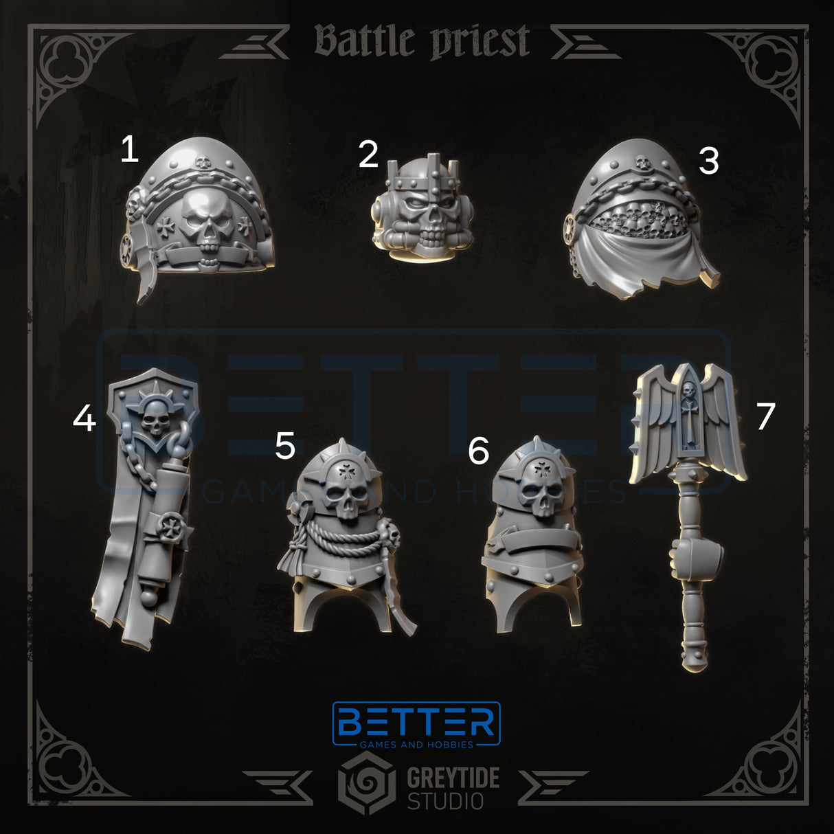 Battle Priest Termi Pack - Eternal Pilgrims. Conversion parts suitable for New Termi's